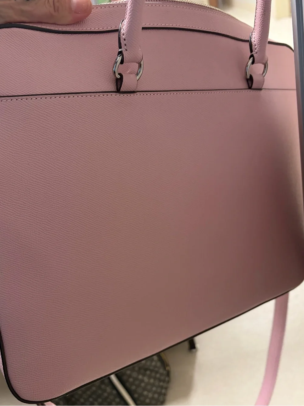 Coach Saffiano Pink Leather Satchel/Laptop Bag